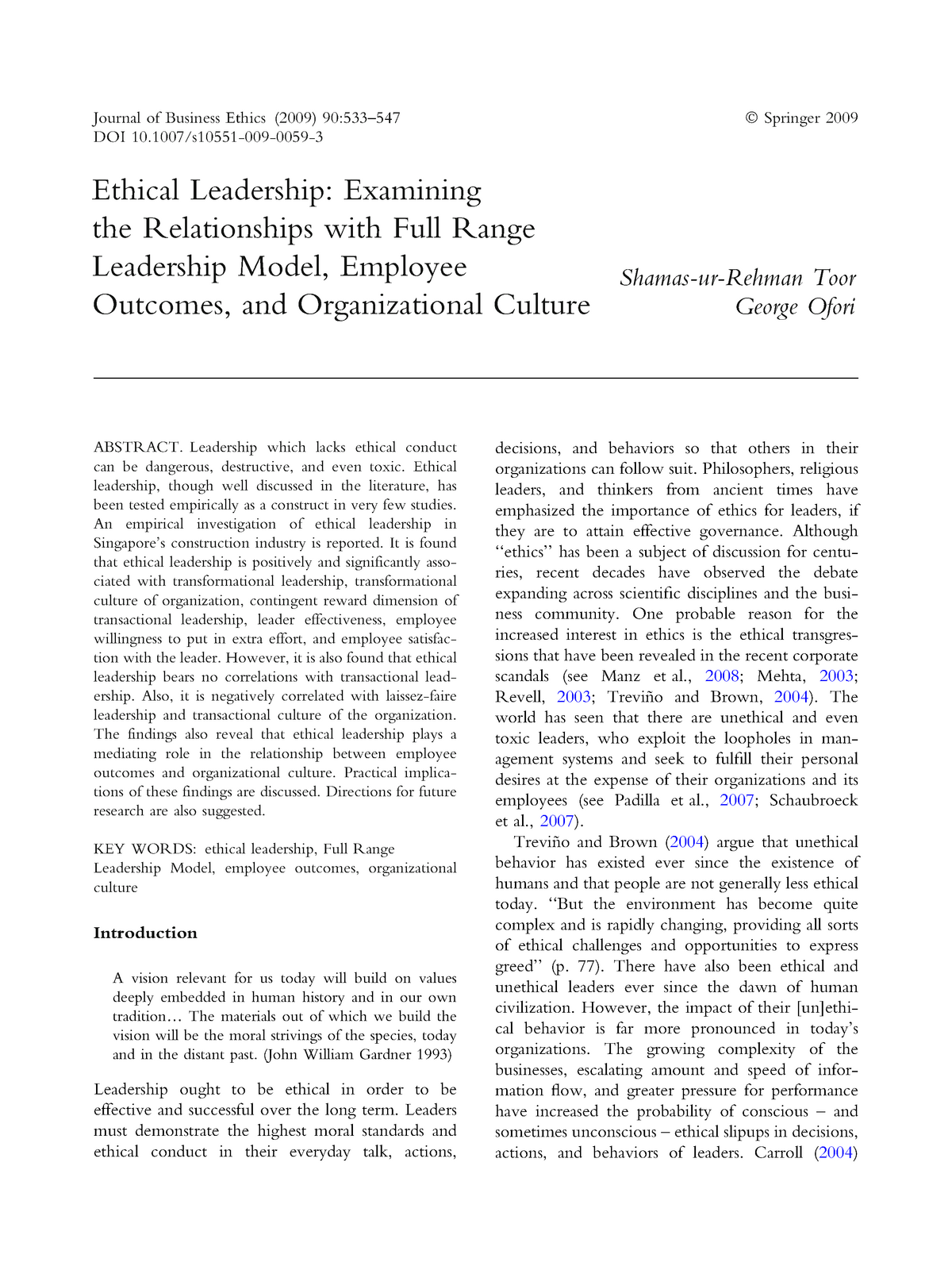 Ethical Leadership - Leadership Which Lacks Ethical Conduct Can Be ...