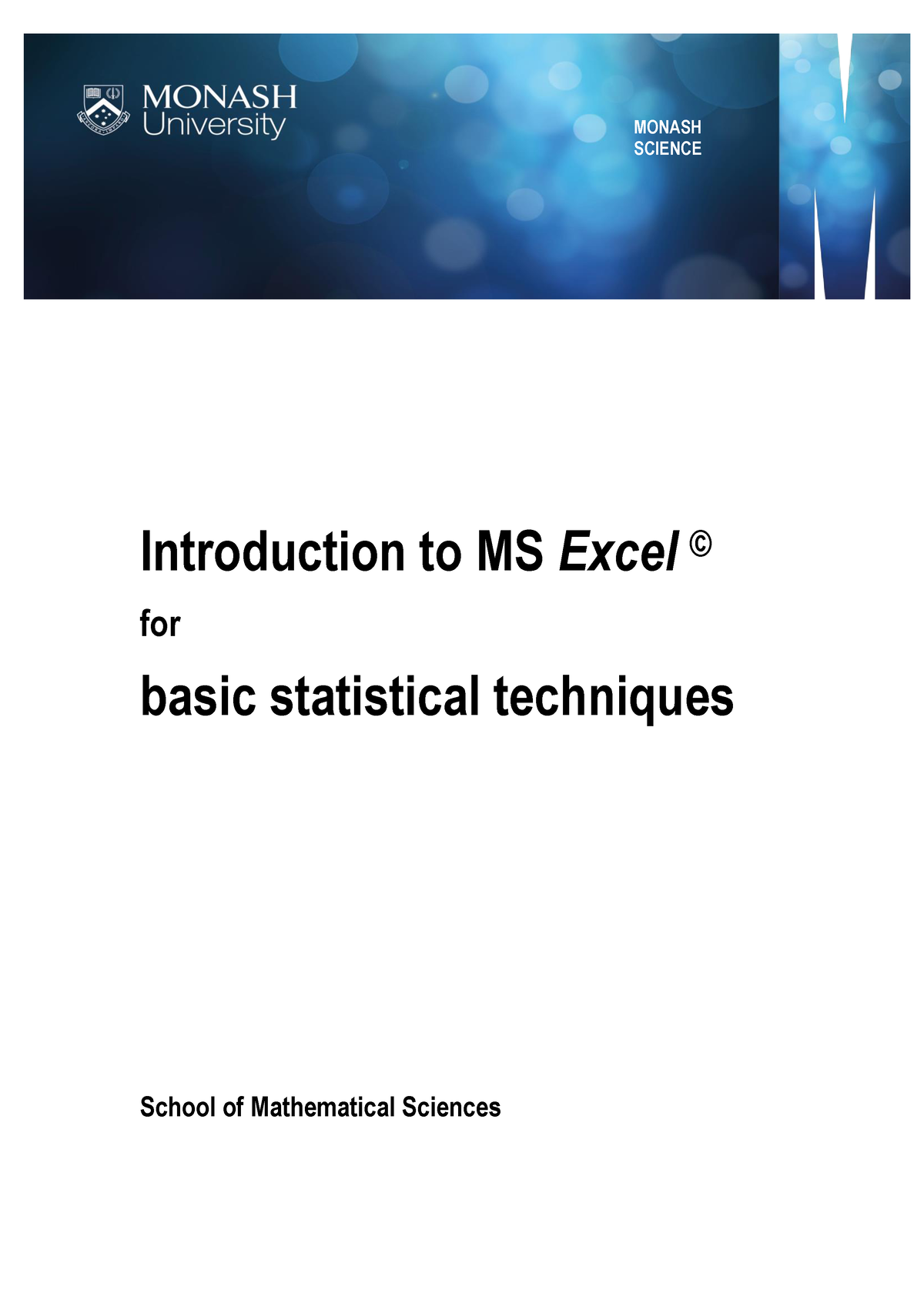 an-introduction-to-excel-monash-science-introduction-to-ms-excel