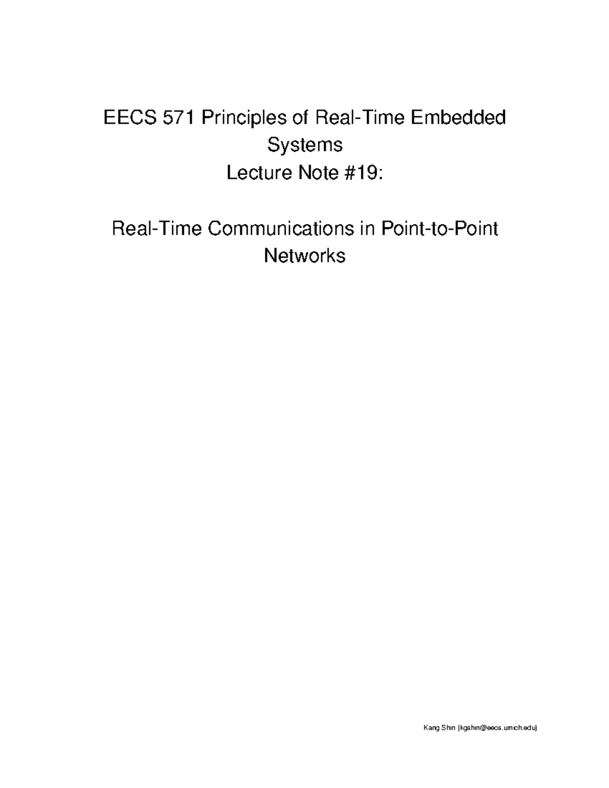 Lecture 19-rtcomm-ptp Eecs 571 2010 - EECS 571 Principles Of Embedded ...