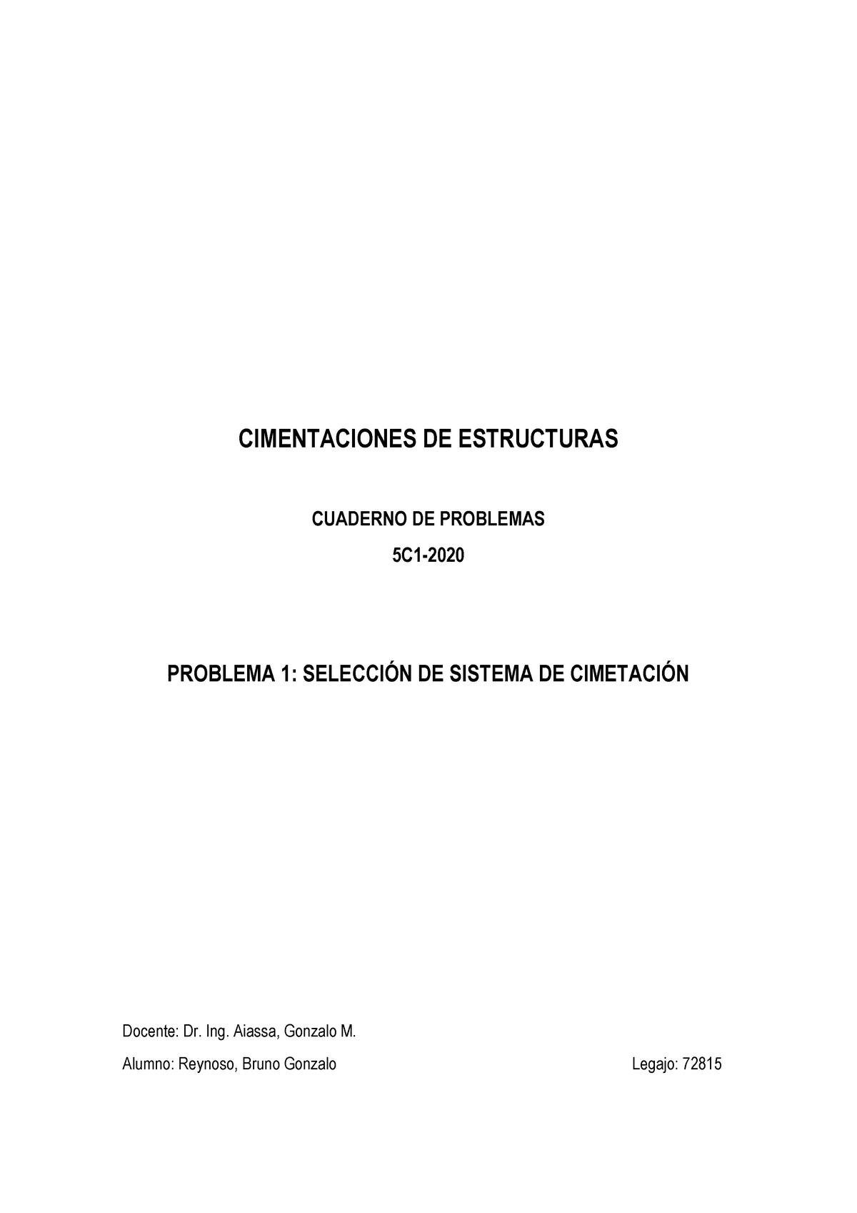 Cimentaciones 01 - CIMENTACIONES DE ESTRUCTURAS CUADERNO DE PROBLEMAS ...