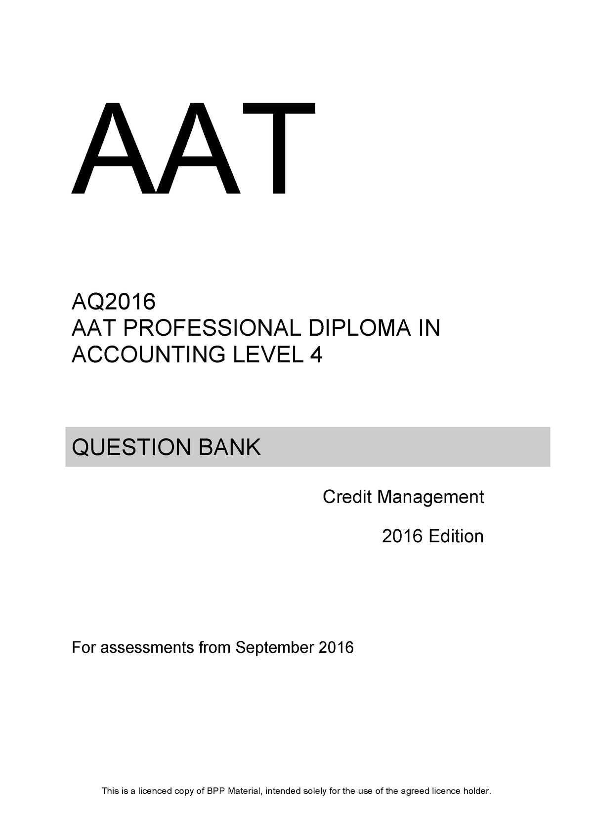 level-4-credit-management-question-bank-aq-aat-professional