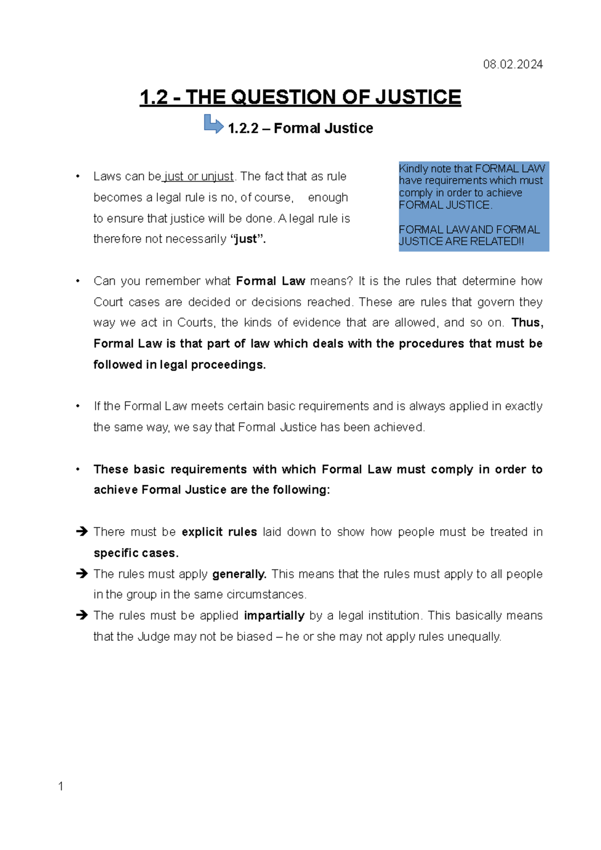1.2 - The Question of Justice - P. 11 - 15 - 08. 1 - THE QUESTION OF ...