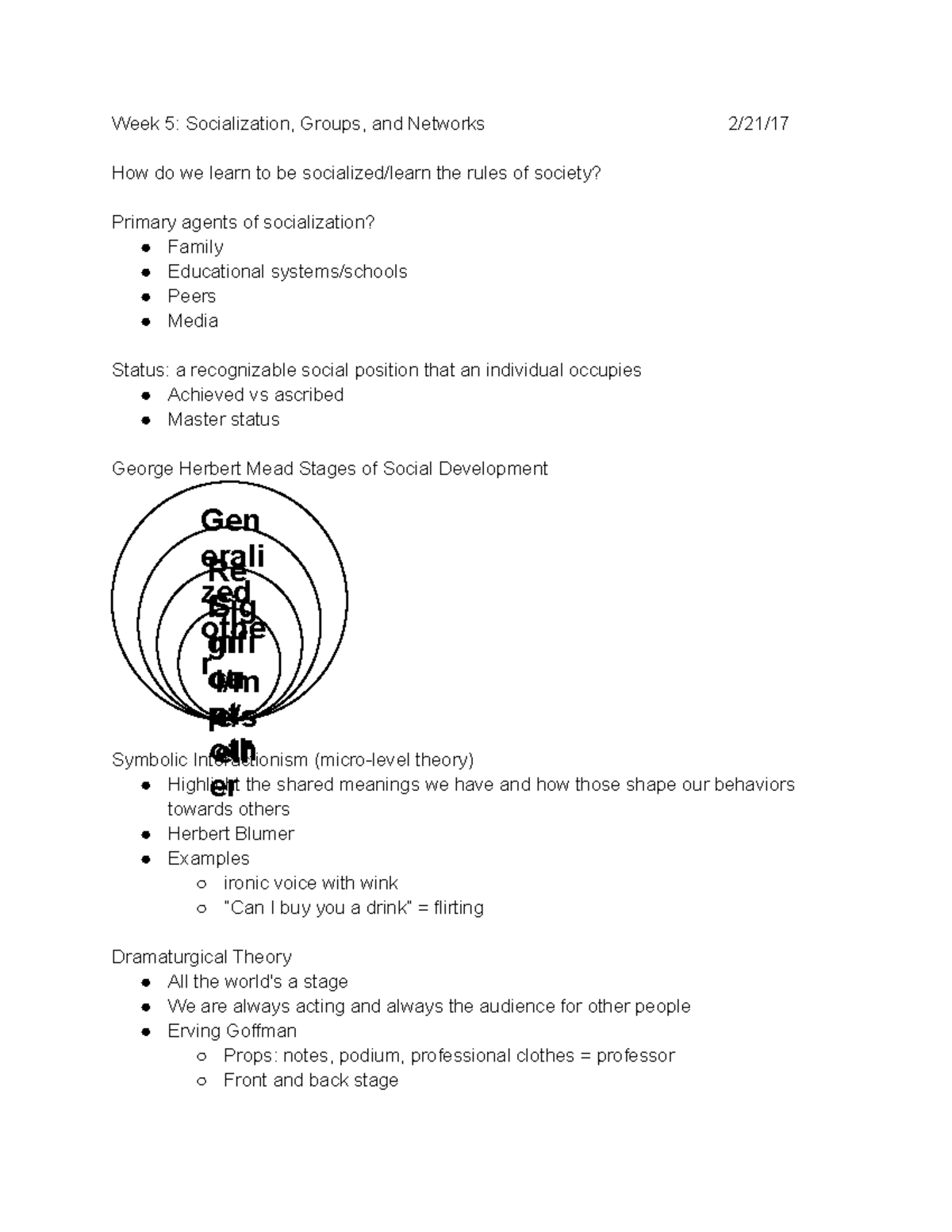 Week 5 Socialization, Groups, and Networks - Studocu