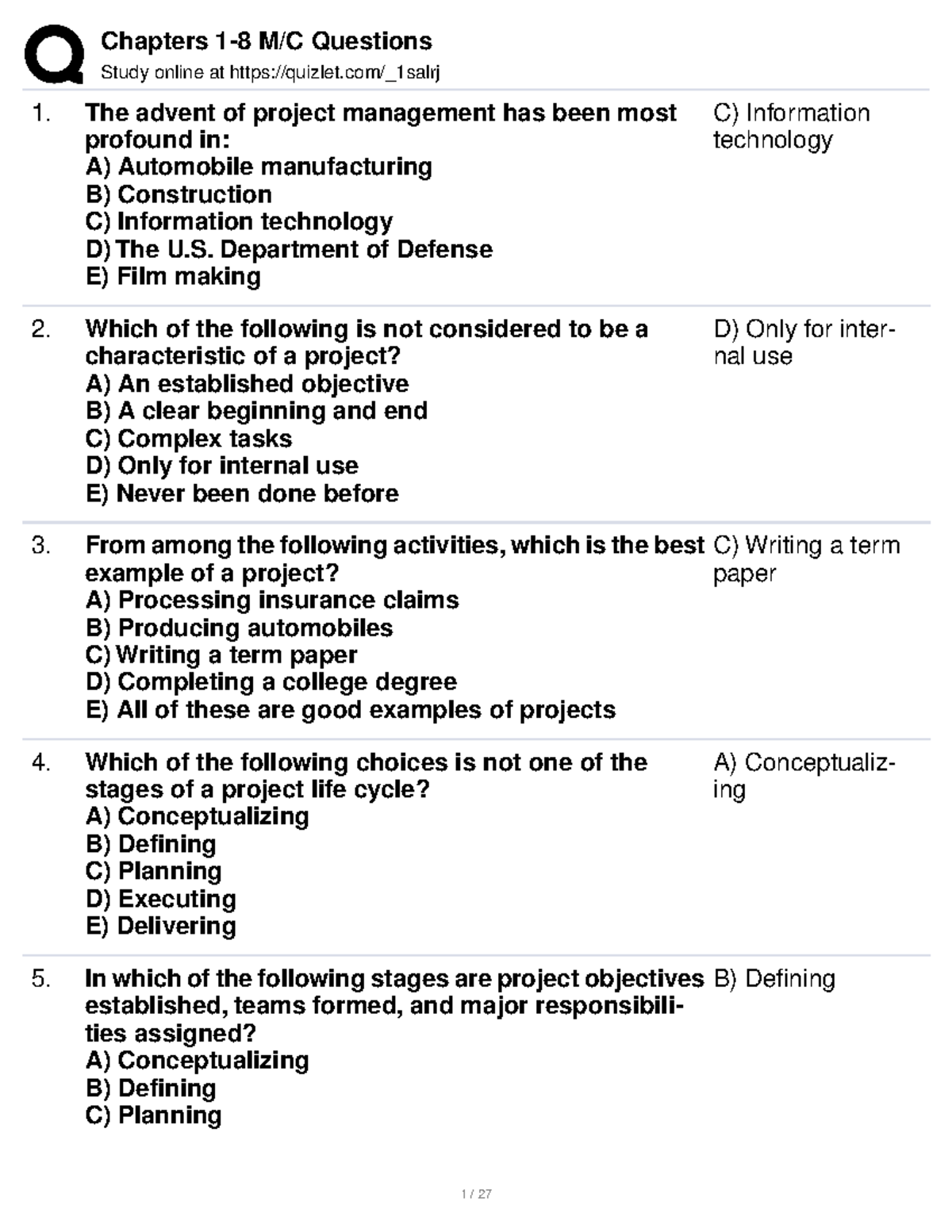 Chapters18M CQuestions Study online at quizlet/_1salrj The advent