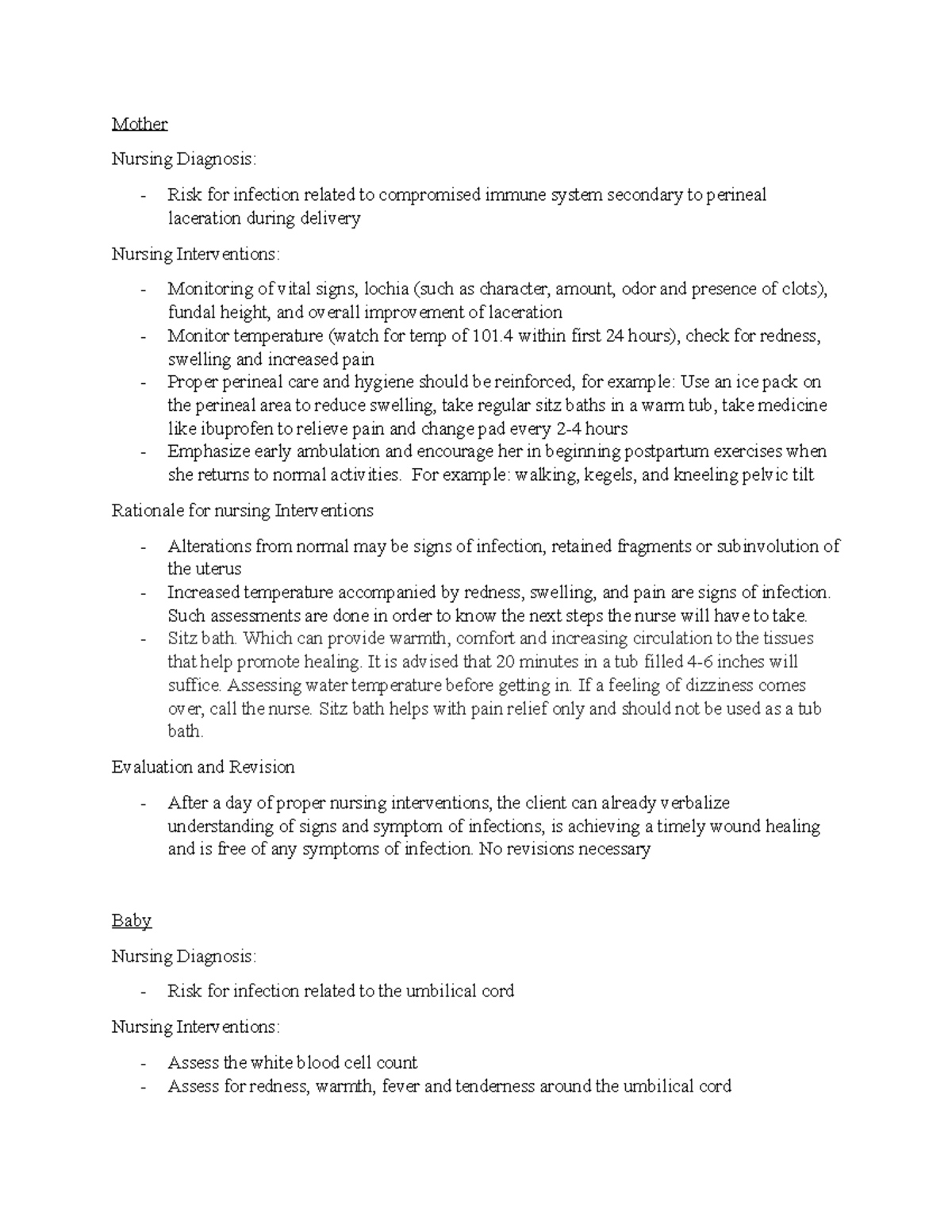 CPC about a patient in the ICU - Mother Nursing Diagnosis: Risk for ...