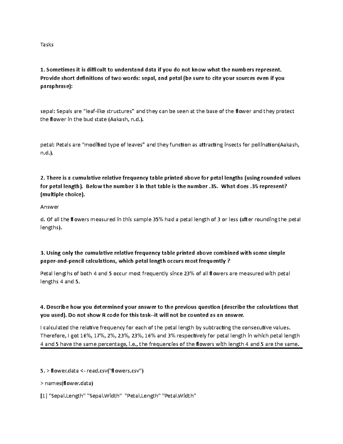 Unit-2 (Assignment) - Tasks Sometimes it is difficult to understand ...