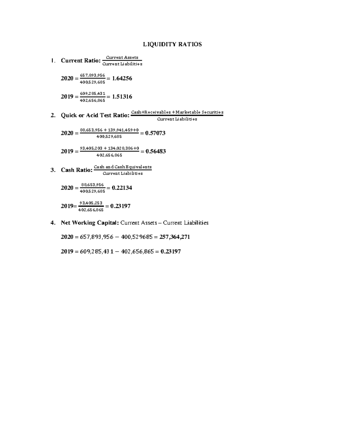 Computation-of-Ratios - LIQUIDITY RATIOS 1. Current Ratio: Current ...