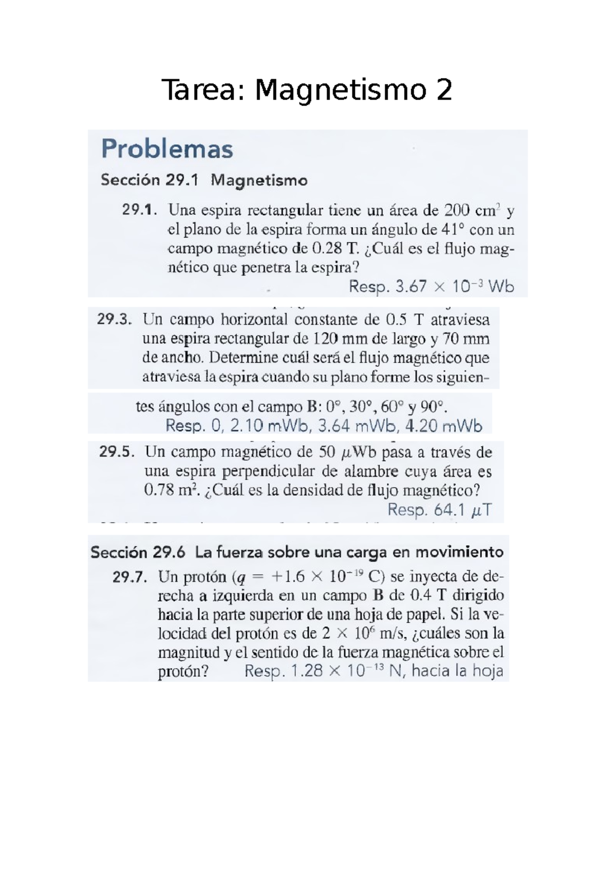 Tarea Magnetismo Fisica Avanzada - Dinámica - UCE - Studocu