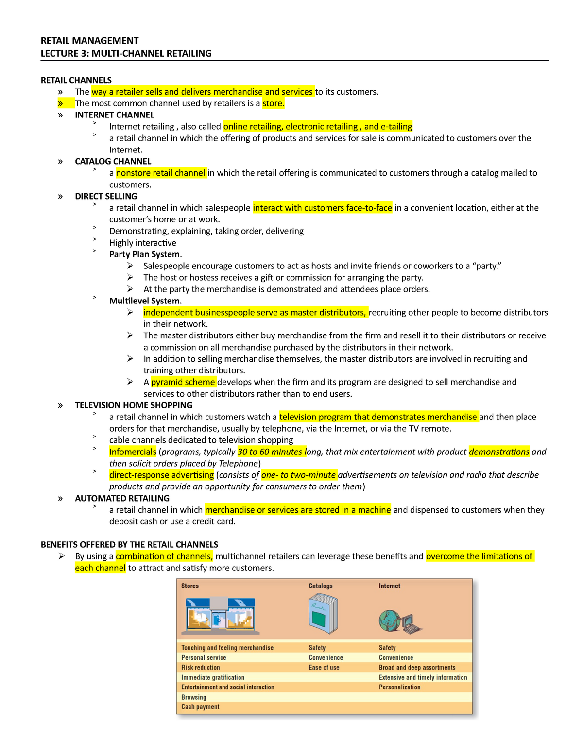 Definition Of Retailing By Different Authors