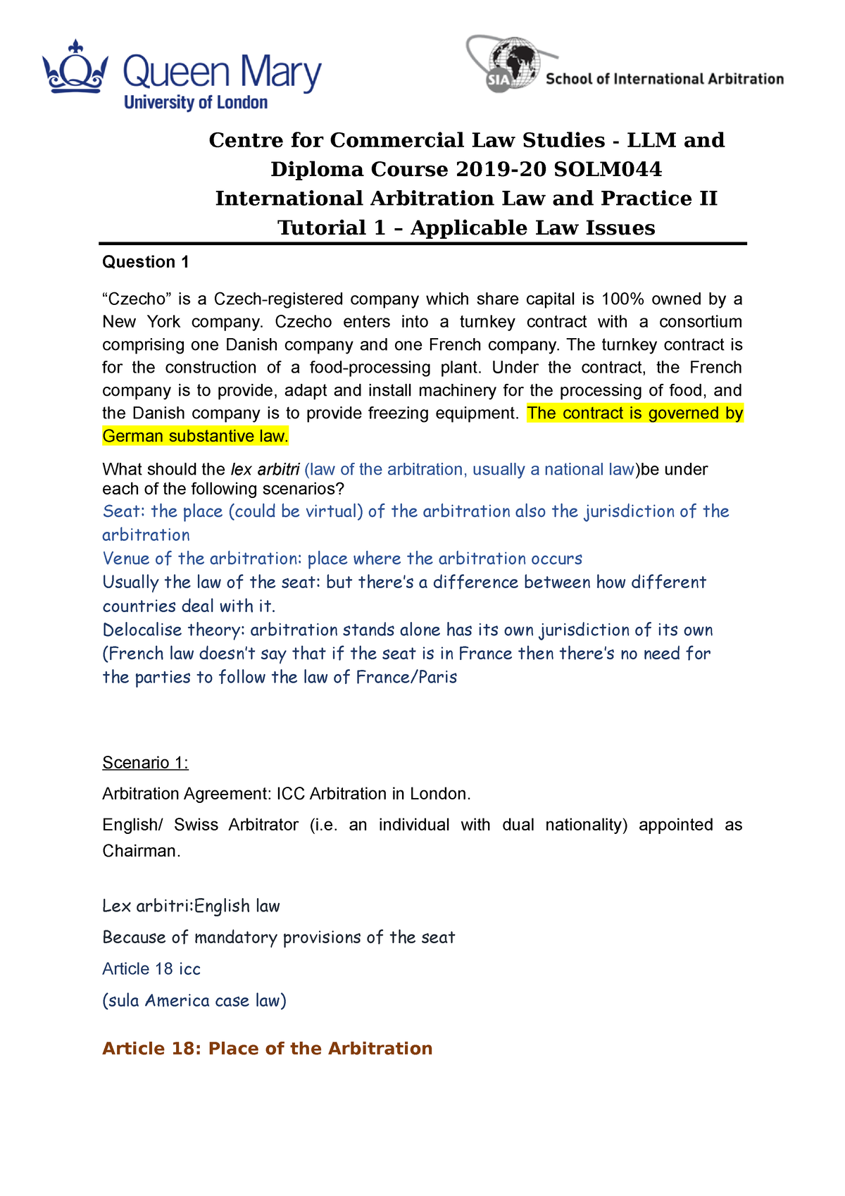 international arbitration dissertation topics