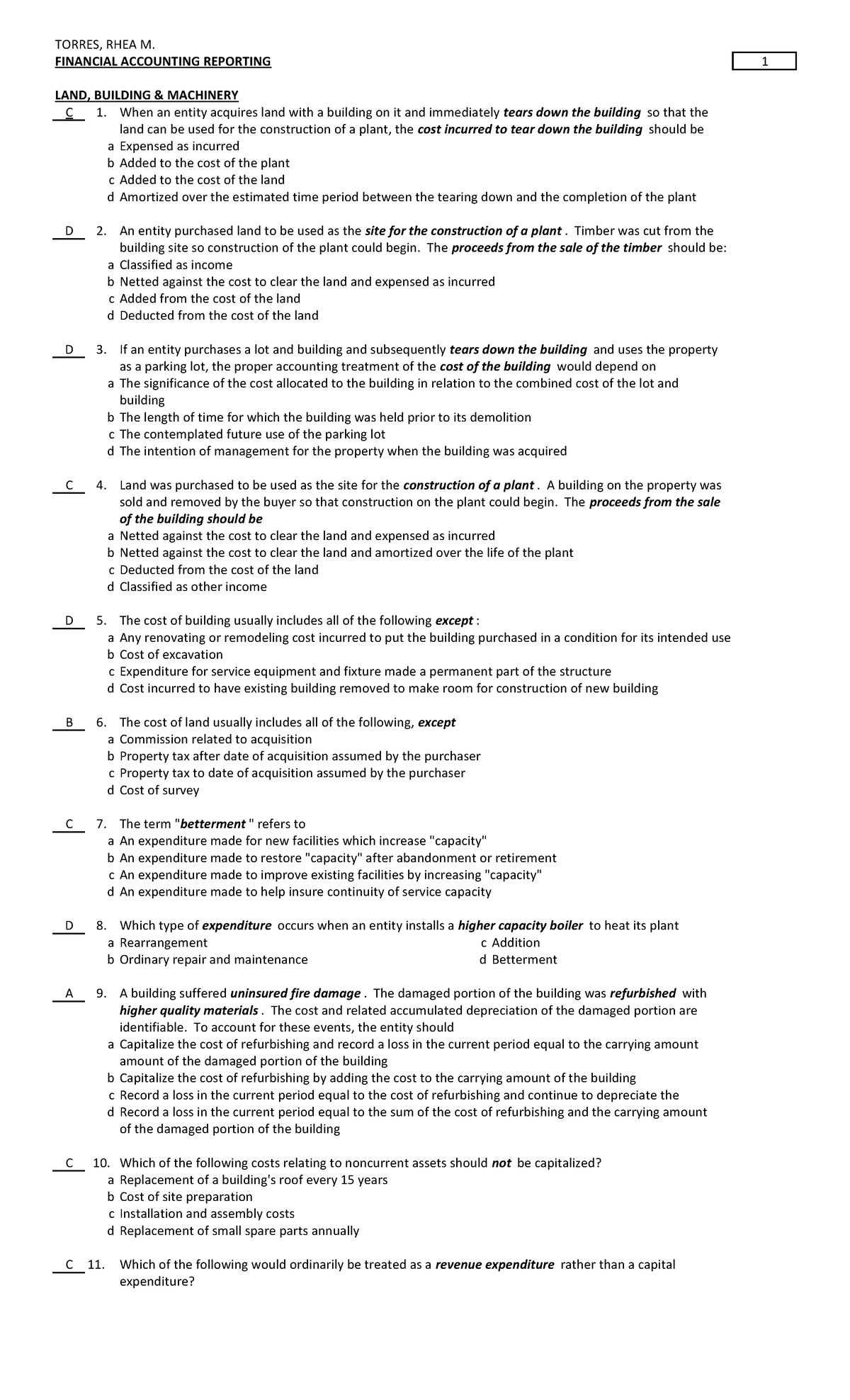 Torres, RHEA M - far - TORRES, RHEA M. FINANCIAL ACCOUNTING REPORTING 1 ...