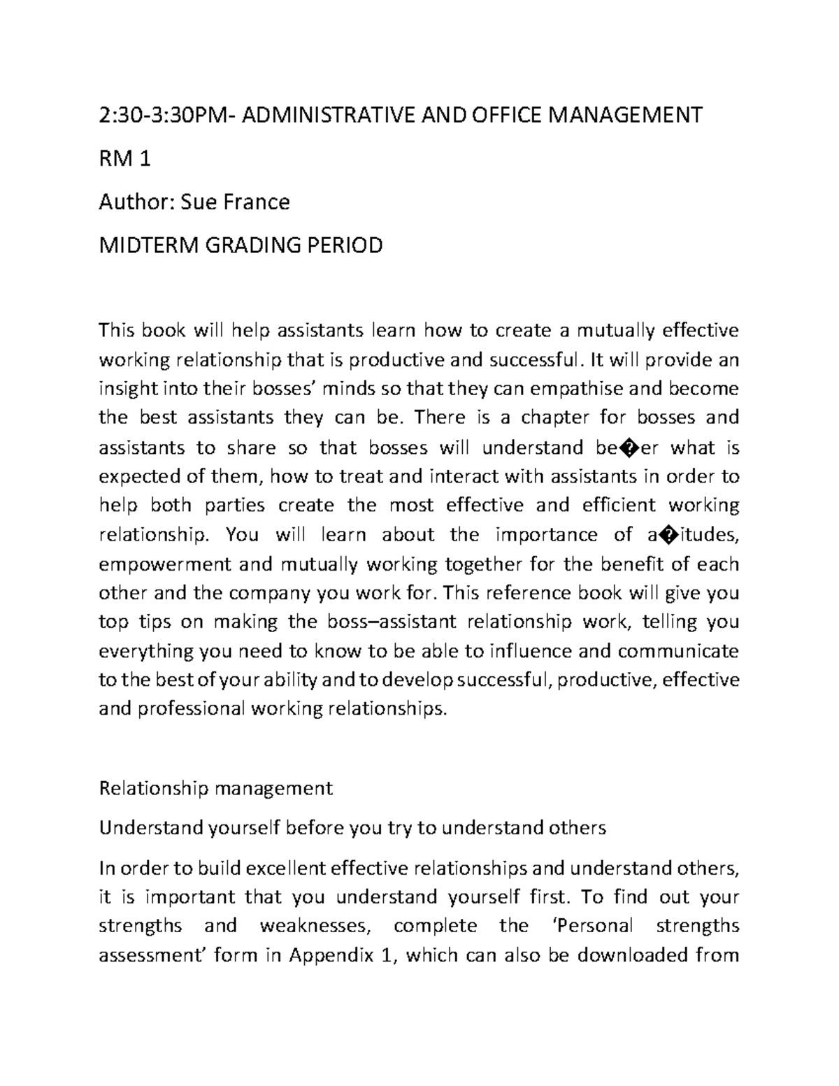 Revised-RM1-HR132 - notes - 2:30-3:30PM- ADMINISTRATIVE AND OFFICE ...