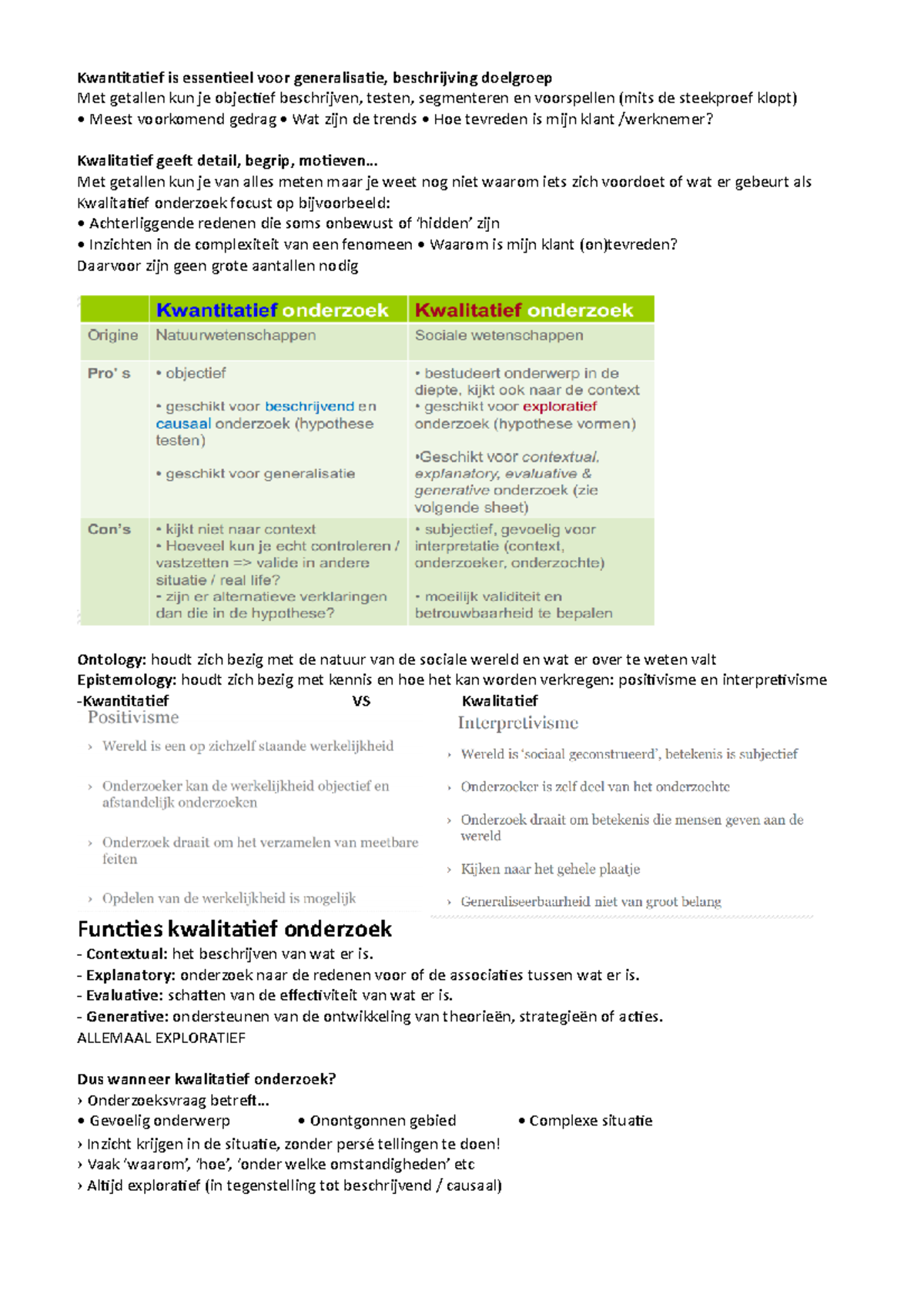 Samenvatting Kwalitatieve Onderzoeksmethoden - Kerntermen ...