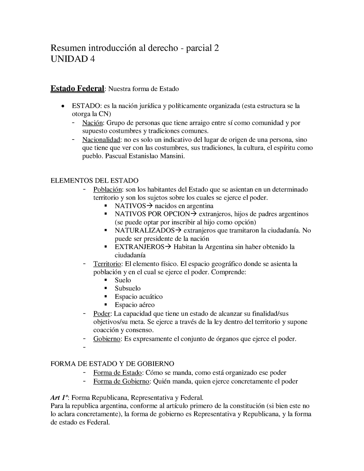 Resumen Int. Al Derecho 2do Parcial - Resumen Introducción Al Derecho ...