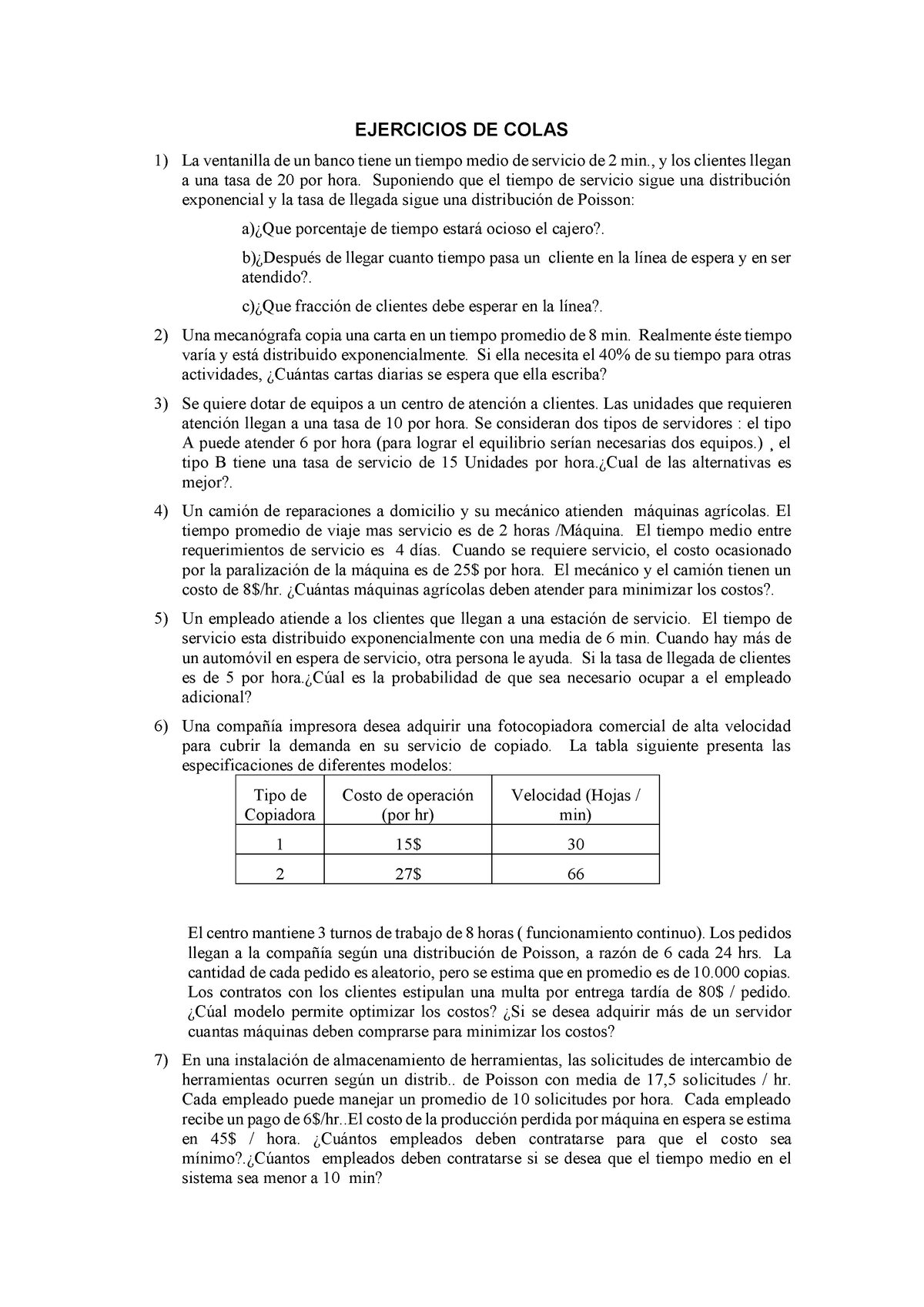 Practico Colas Julio 2021 - Apuntes 1 De La Materia Estudiando Bien Con ...