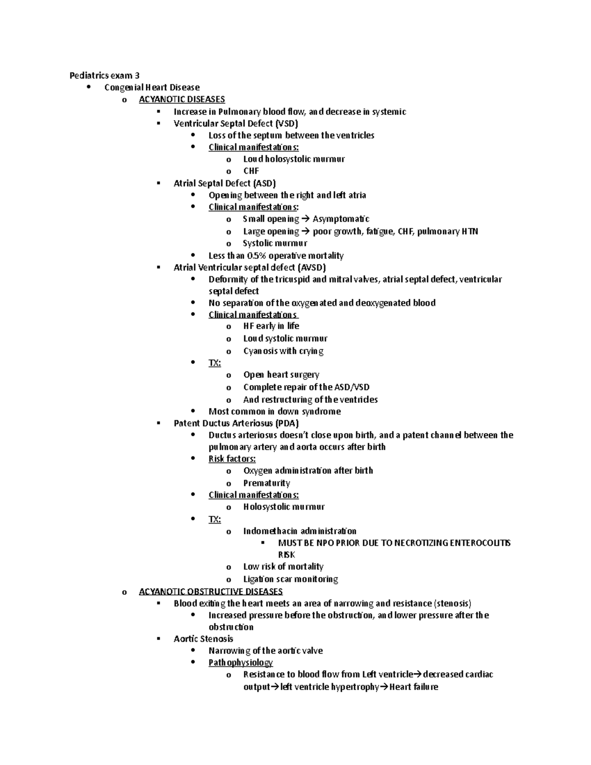 Pediatrics exam 3 - Study guide to help out with pediatric exam 3 ...