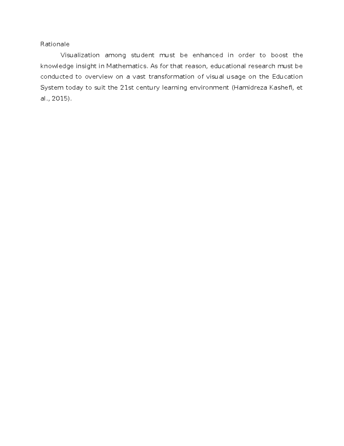 Rationale - Bachelor in Secondary Education - Rationale Visualization ...