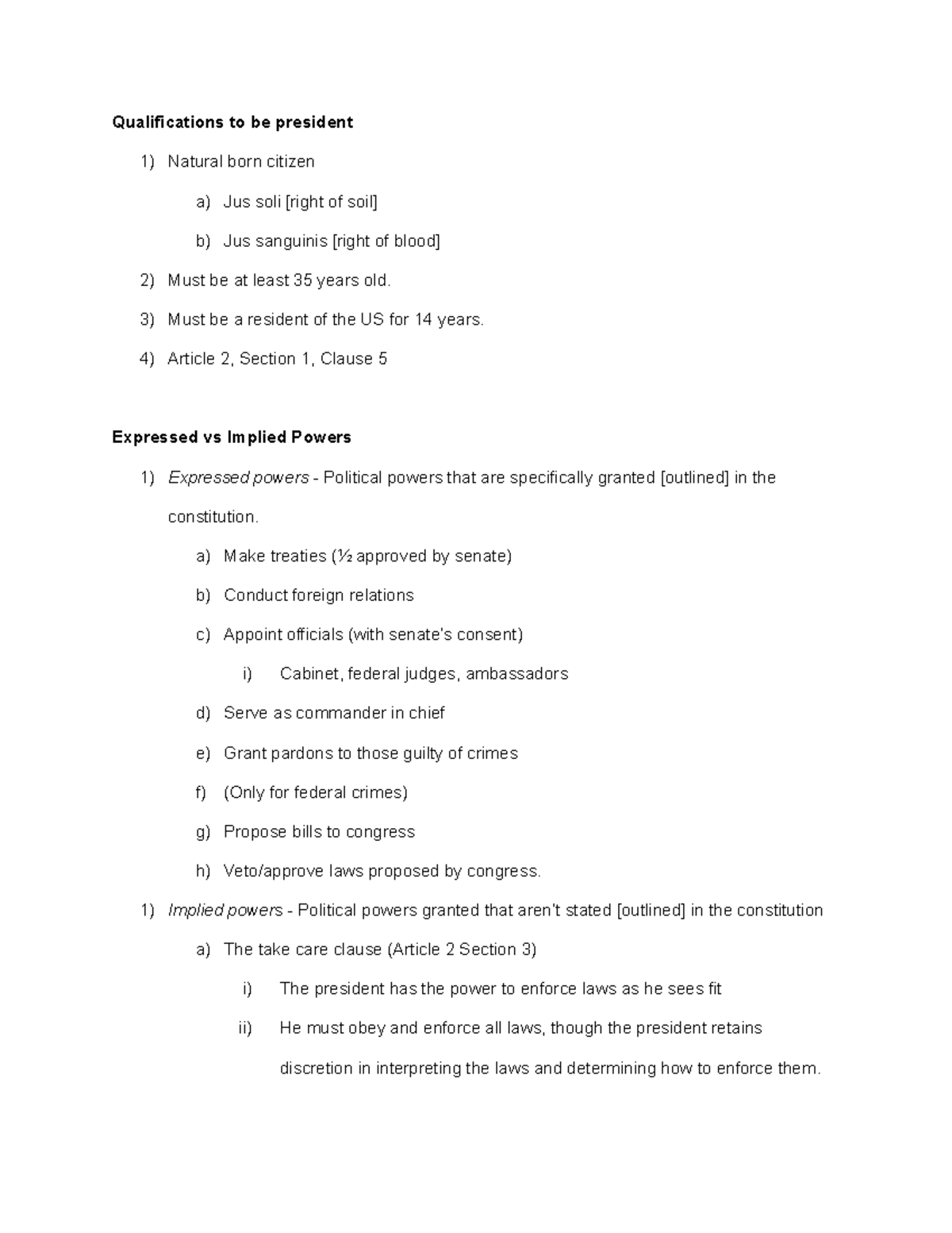 article-2-notes-powers-of-the-president-expressed-vs-implied-powers