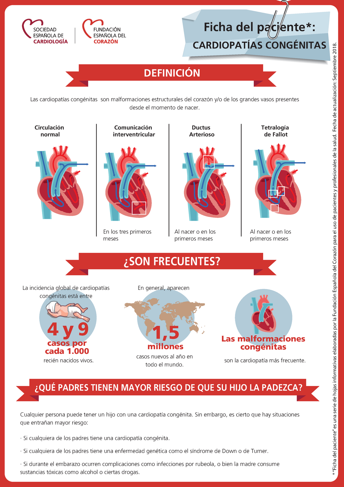 Cardiopatias Congenitas Ficha Del Paciente CardiopatÍas CongÉnitas