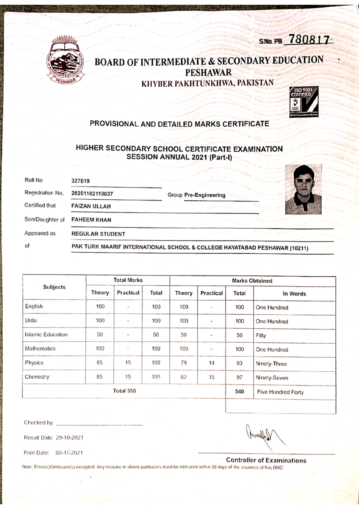 Faizoo+first+transcript+ - matII - Studocu