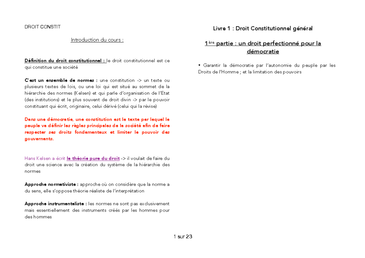 la dissertation en droit constit