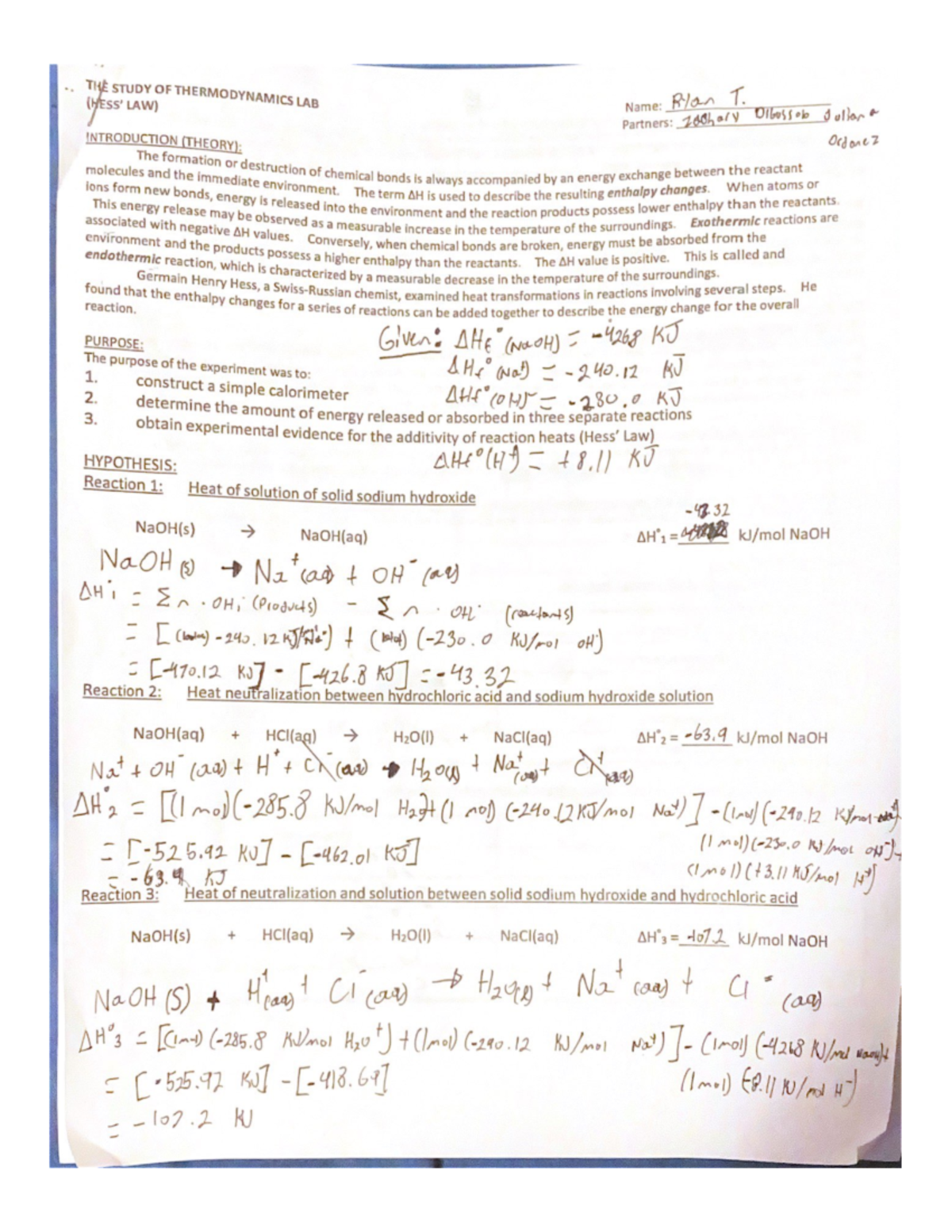 The formation or destruction of chemical bonds is always accompanied by ...