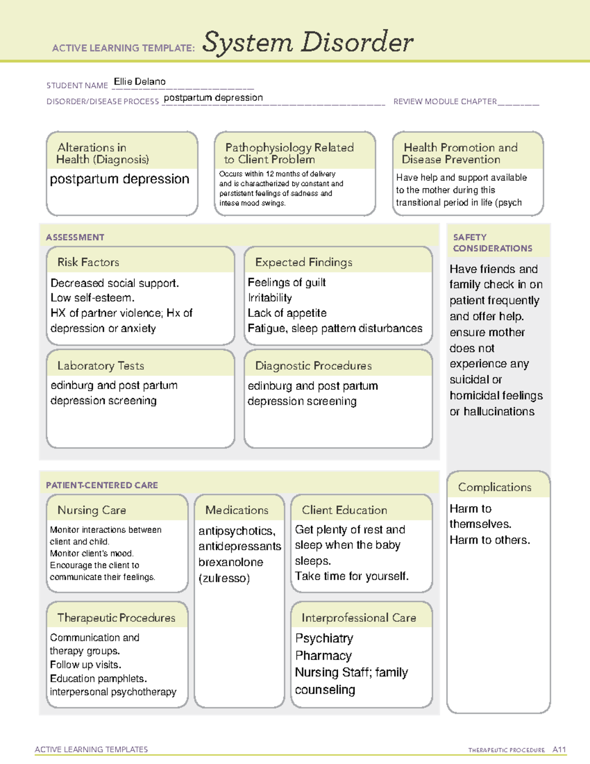 OB ATI proctored ALT 4 - thanks - ACTIVE LEARNING TEMPLATES THERAPEUTIC ...