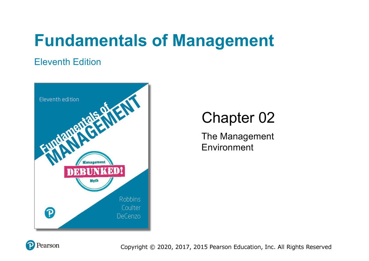 Chapter 2 - lecture notes chp2 - Fundamentals of Management Eleventh ...