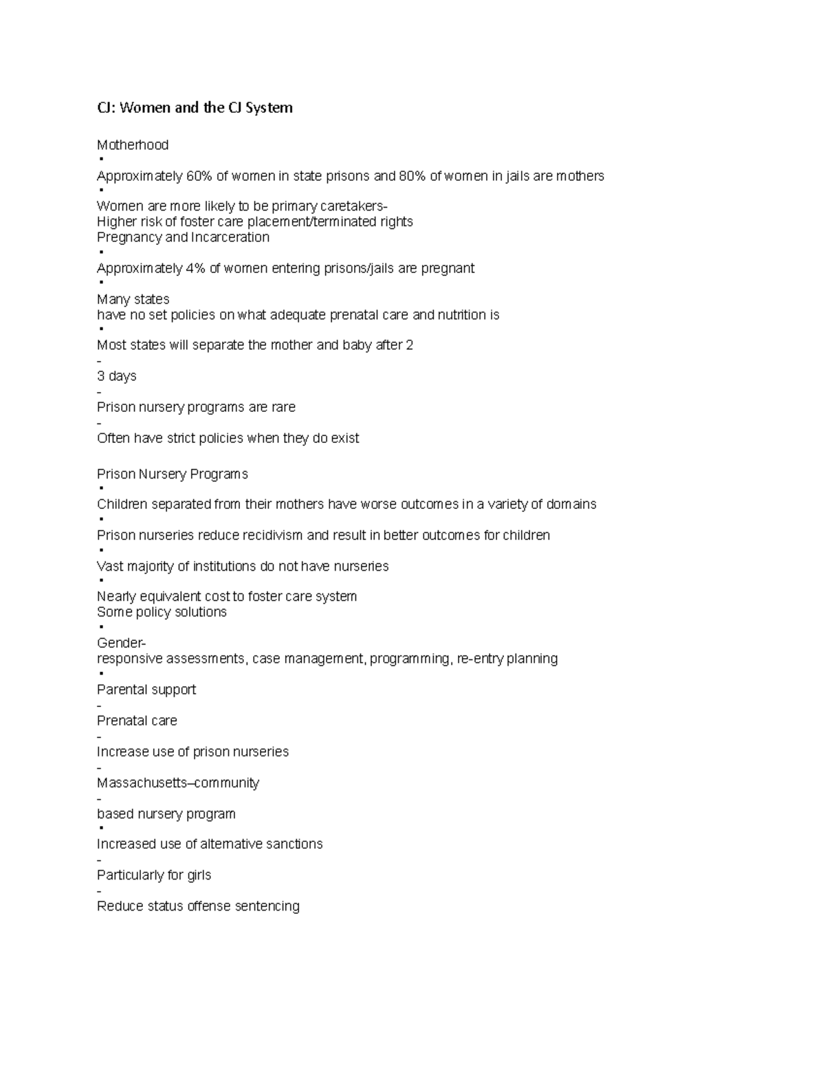 Cj Women And The Cj System 3 Cj Women And The Cj System Motherhood