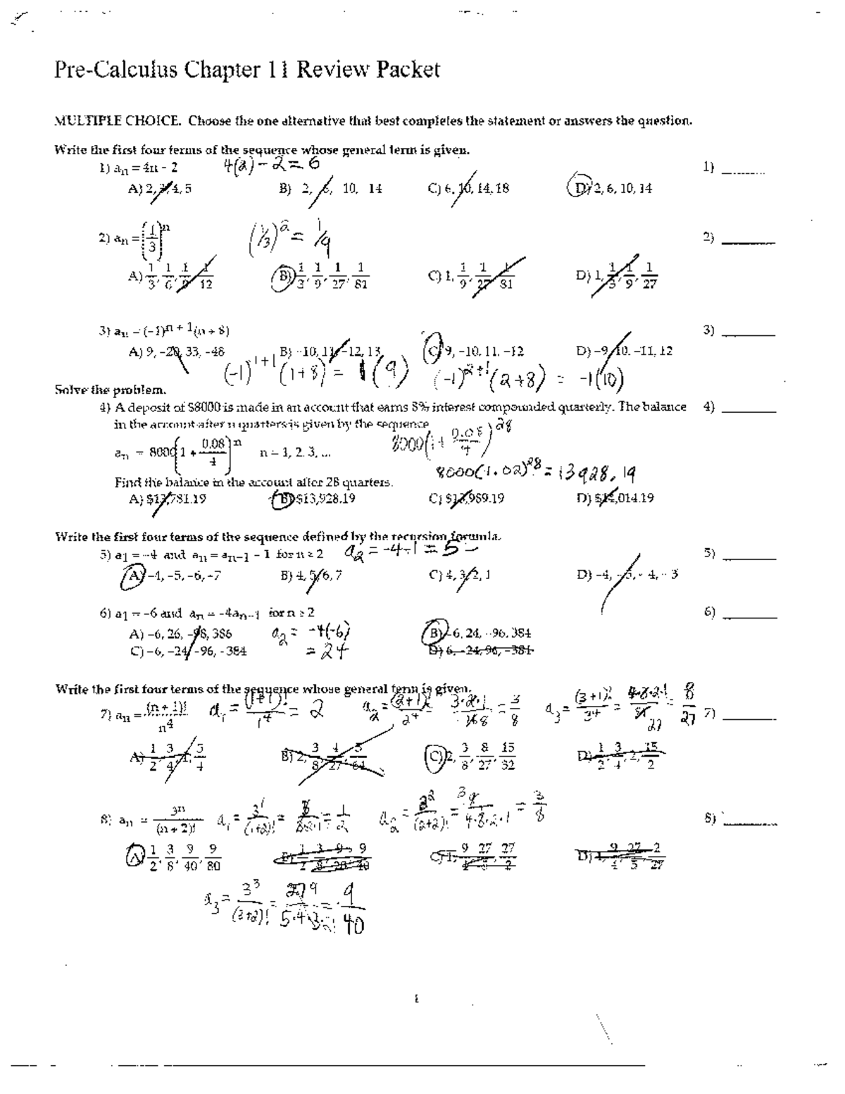 Chapter 11 Quiz Notes - MAC1140 - Studocu