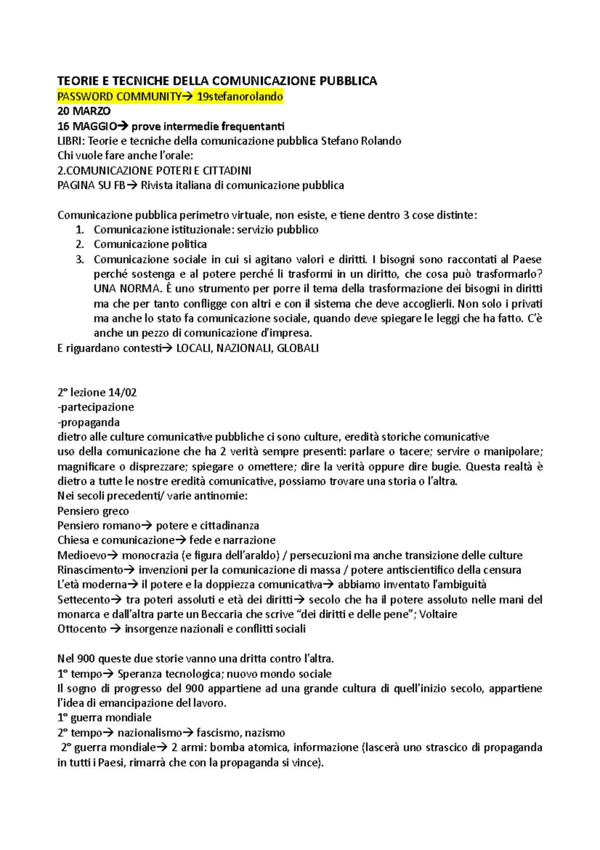 Teorie E Tecniche Della Comunicazione Pubblica TEORIE E TECNICHE DELLA COMUNICAZIONE PUBBLICA