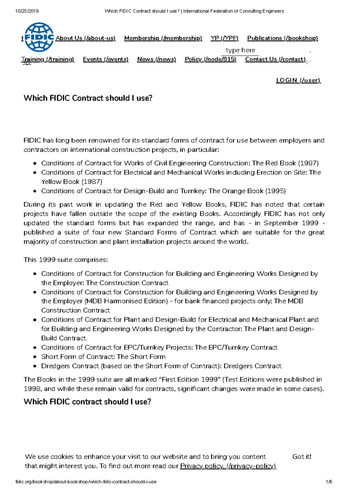 Which Fidic Contract To Use - Which FIDIC Contract Should I Use? FIDIC ...