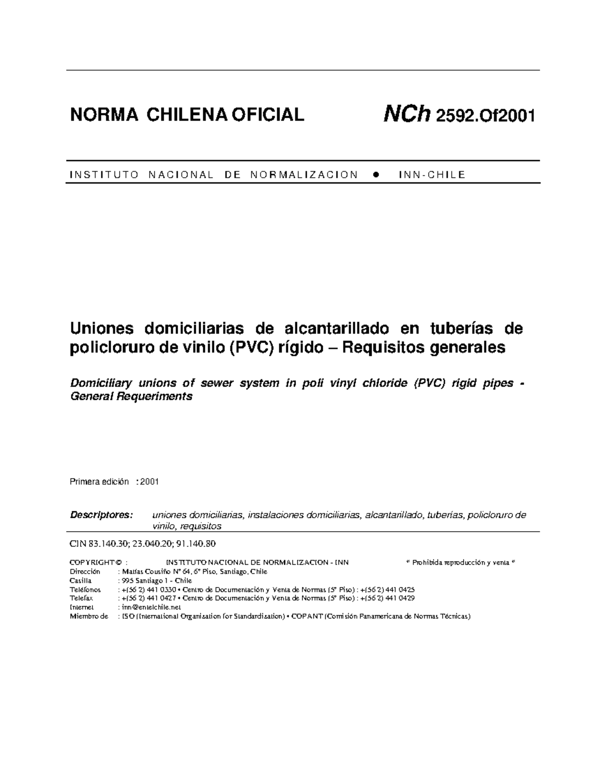 nch2592-uniones-domiciliarias-de-pvc-norma-chilena-oficial-nch-2592-i