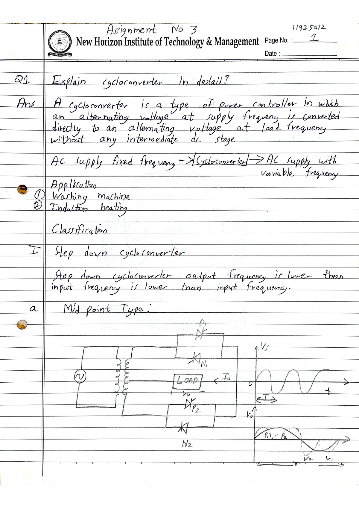 power electronics assignment questions