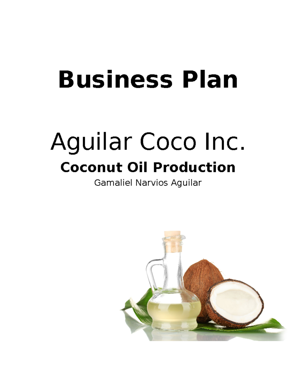 Gamaliel N. Aguilar Business Plan Entrep Final Project Exam Business