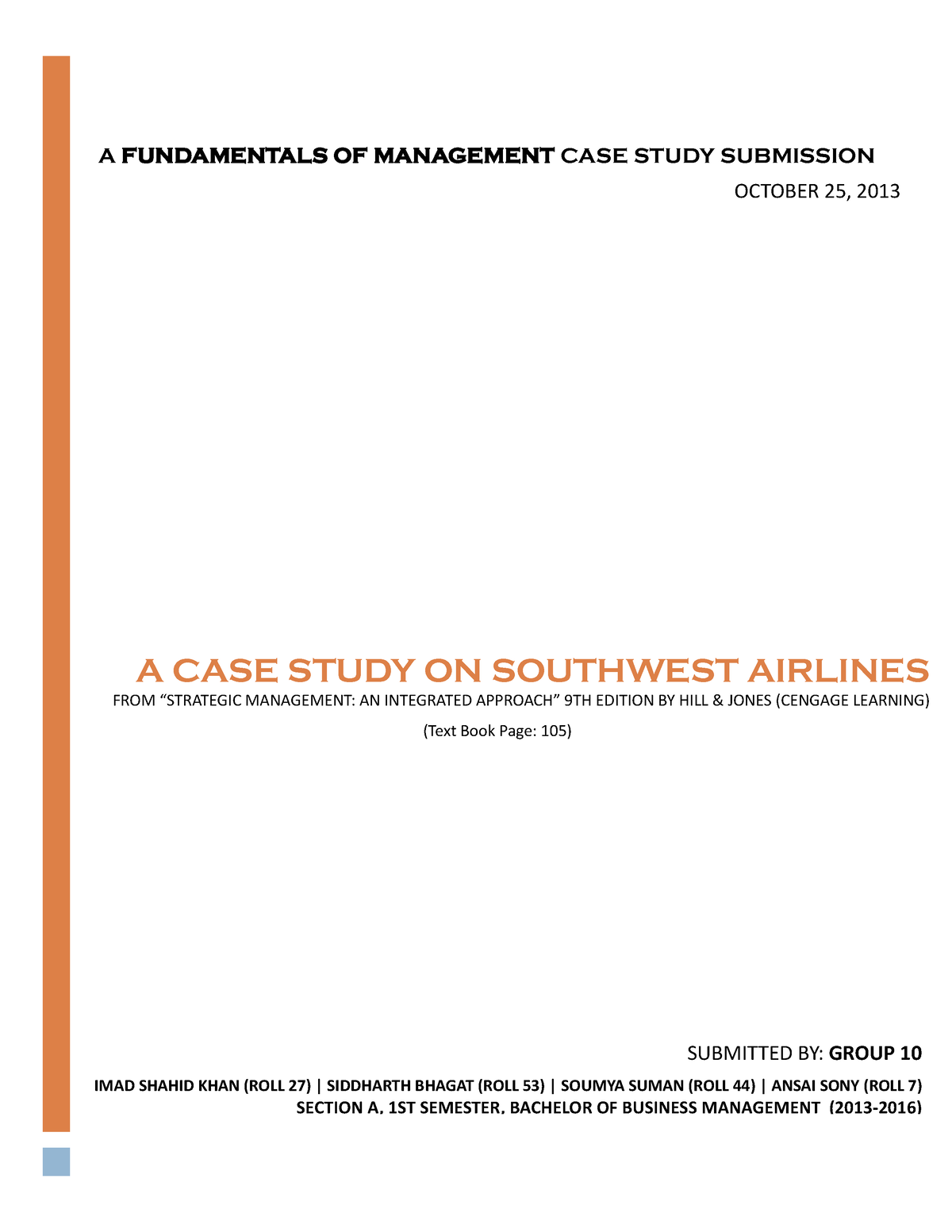 southwest airlines case study stanford graduate school business