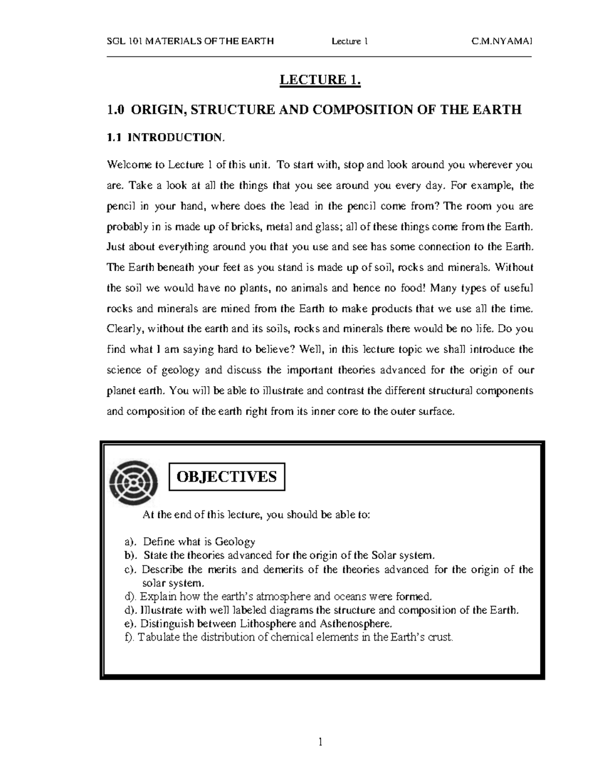 history-and-composition-of-the-earth-lecture-1-1-origin-structure