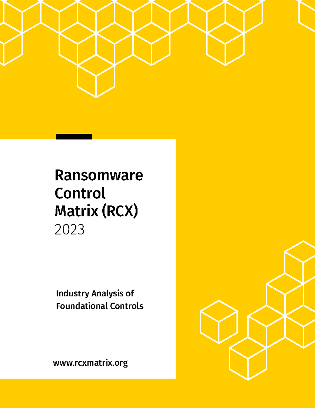 Ransomware Control Matr - Industry Analysis of Foundational Controls ...