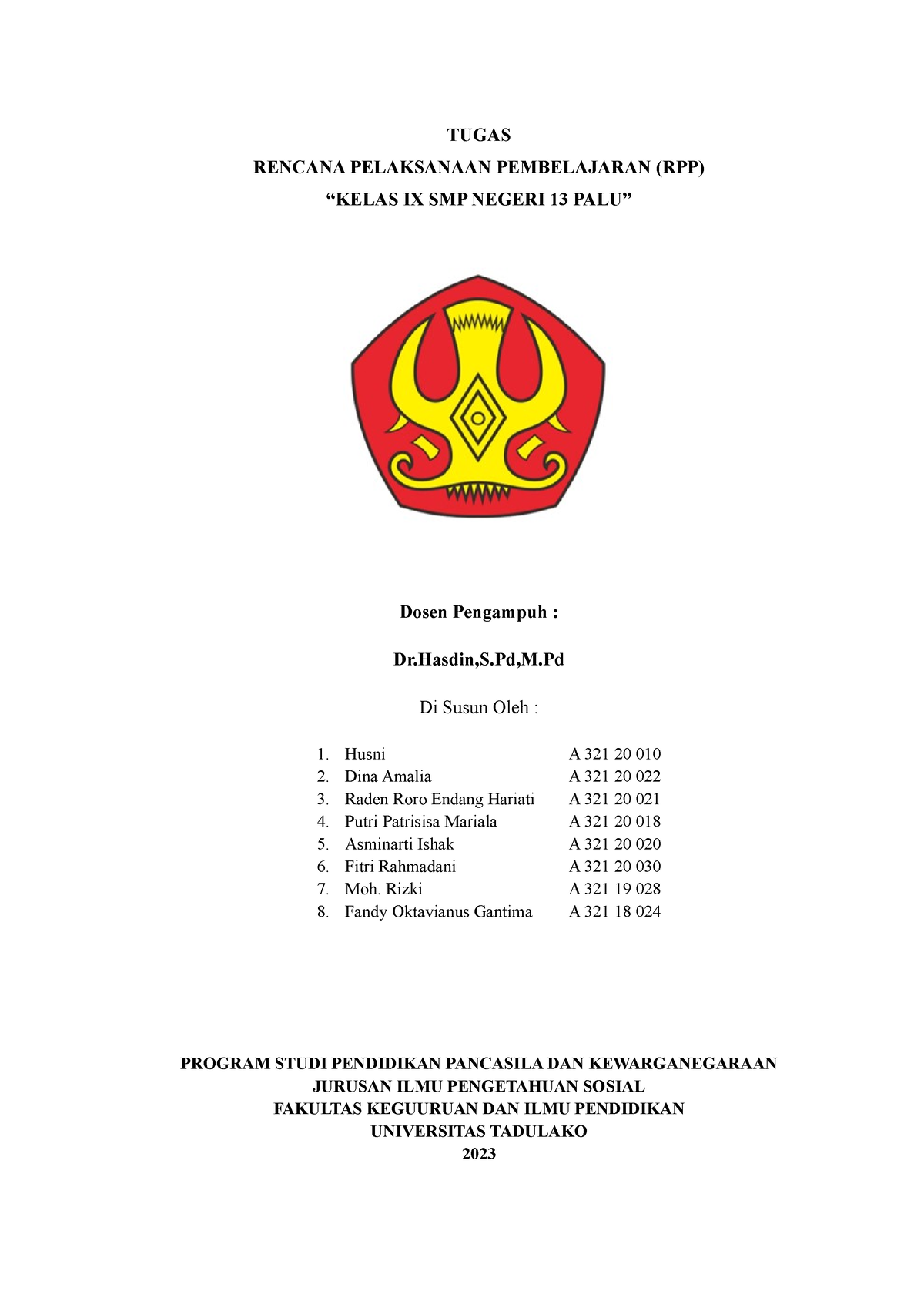 S4. Rpp. K3 - TUGAS RENCANA PELAKSANAAN PEMBELAJARAN (RPP) “KELAS IX ...