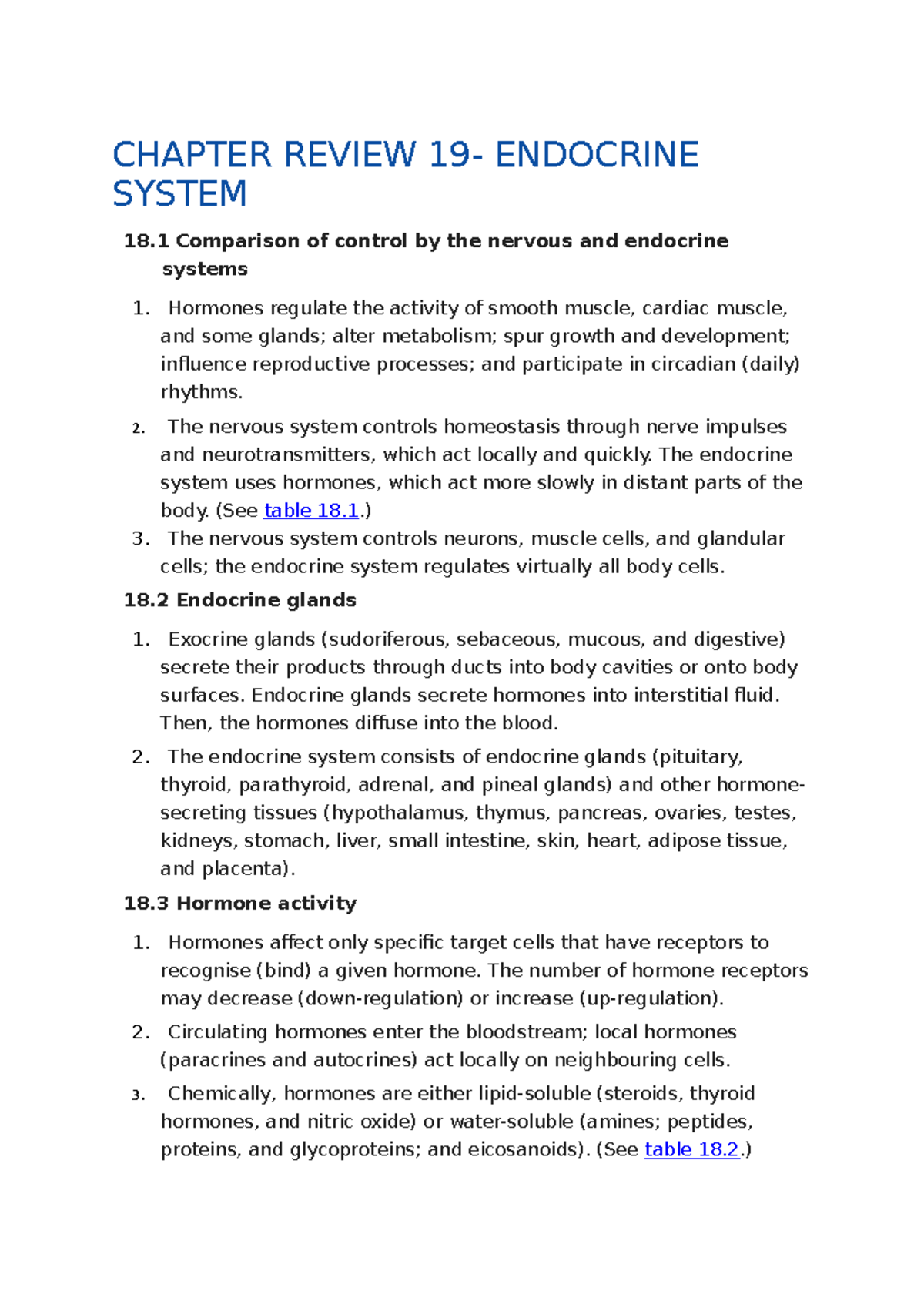 Chapter Review 19 - Principles Of Anatomy And Physiology - CHAPTER ...