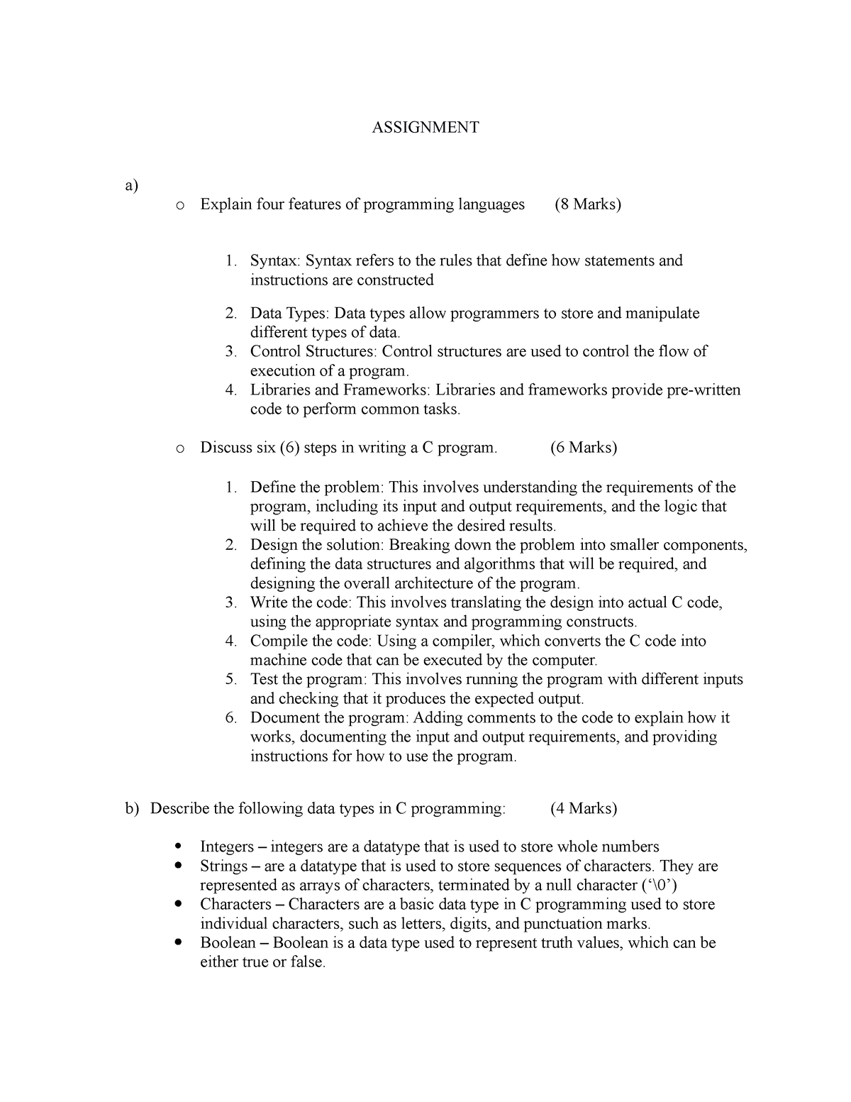 into-to-programming-assignmemt-assignment-a-o-explain-four-features