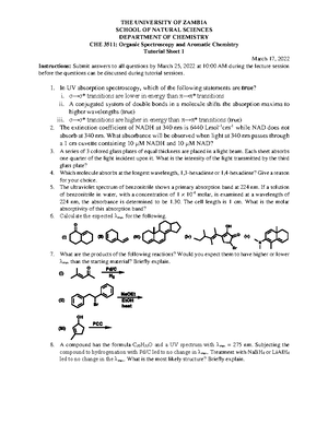 TS 02 solutions Organic chemistry - Organic Spectroscopy and Aromatic ...