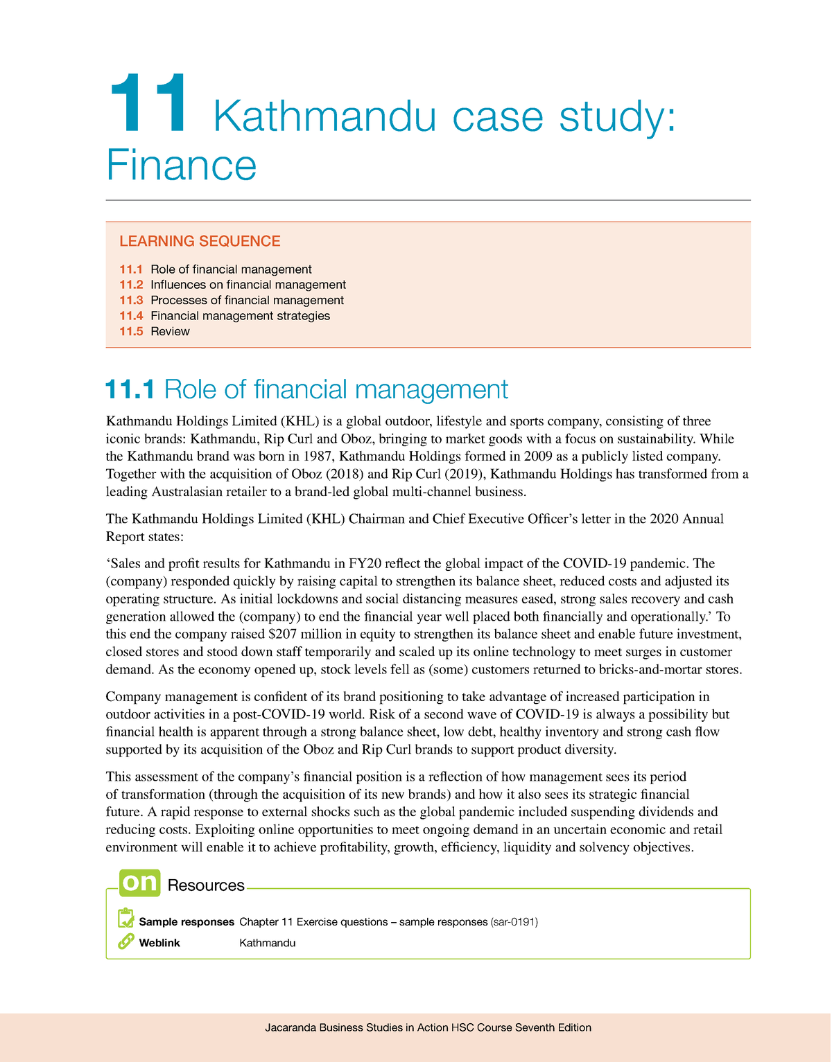 kathmandu case study business studies