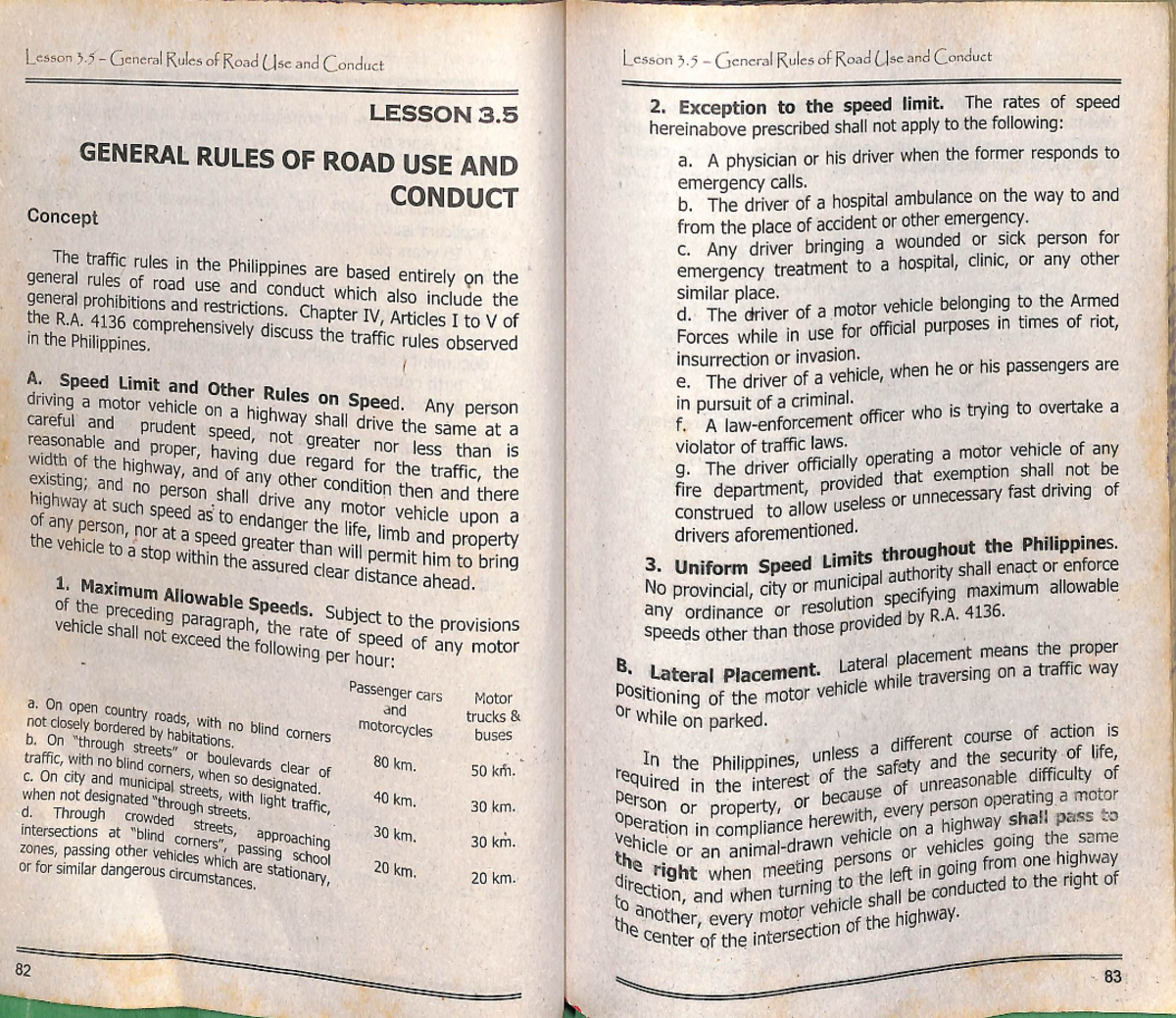 675982695 Module 3 Lesson 3 5 General Rules of Road Use and Conduct ...