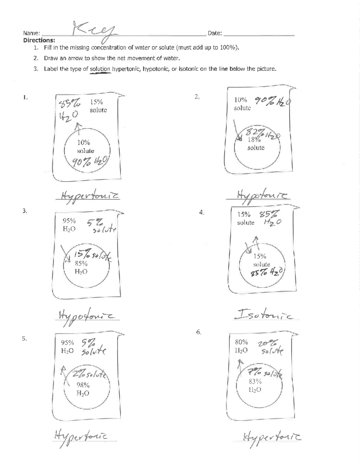 Osmosis Practice Key - Foundation Biology - Studocu