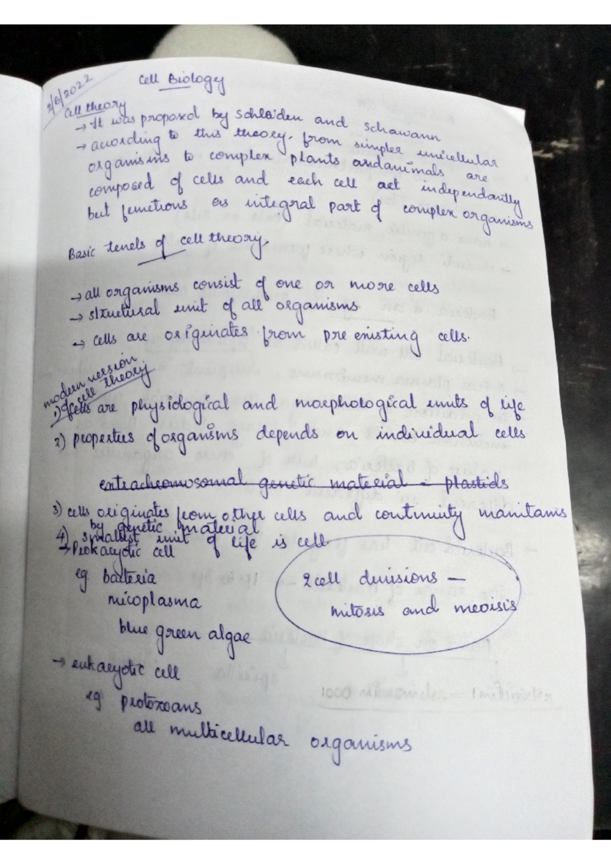 Cell biology notes - Bsczoology - Studocu