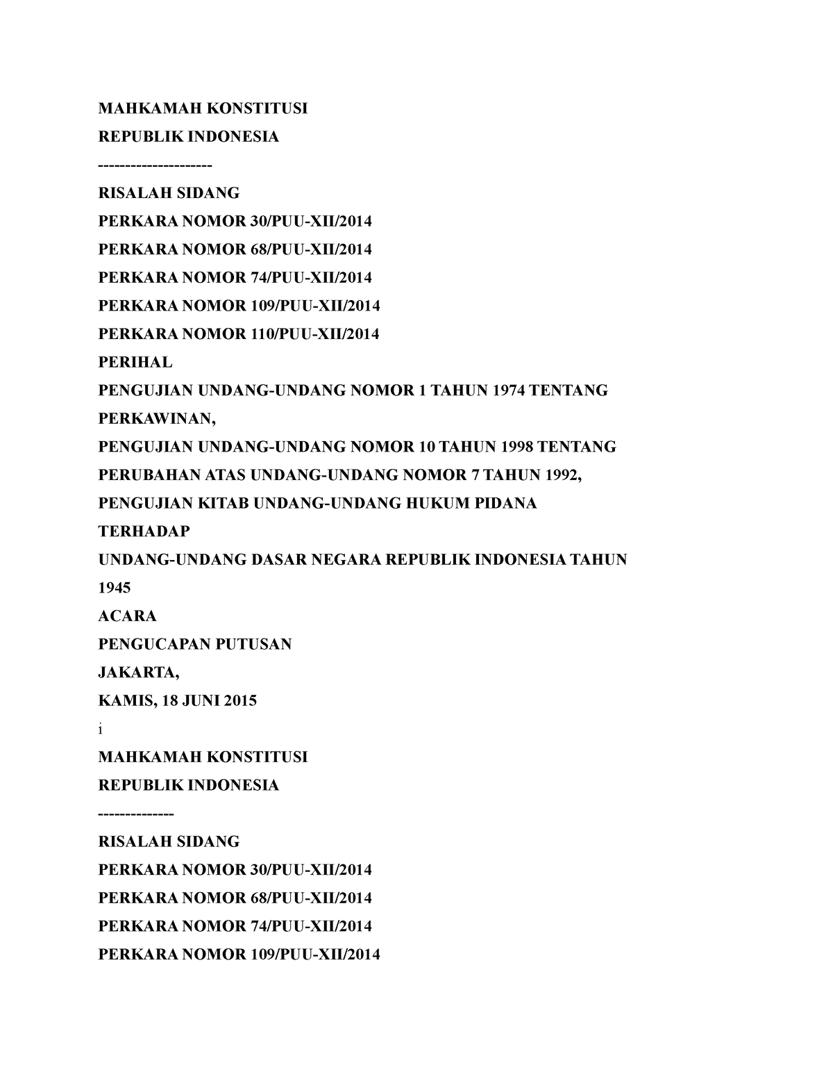 Sidang V Penutupan - Hukum Acara MK Adalah Hukum Formil Yang Berfungsi ...