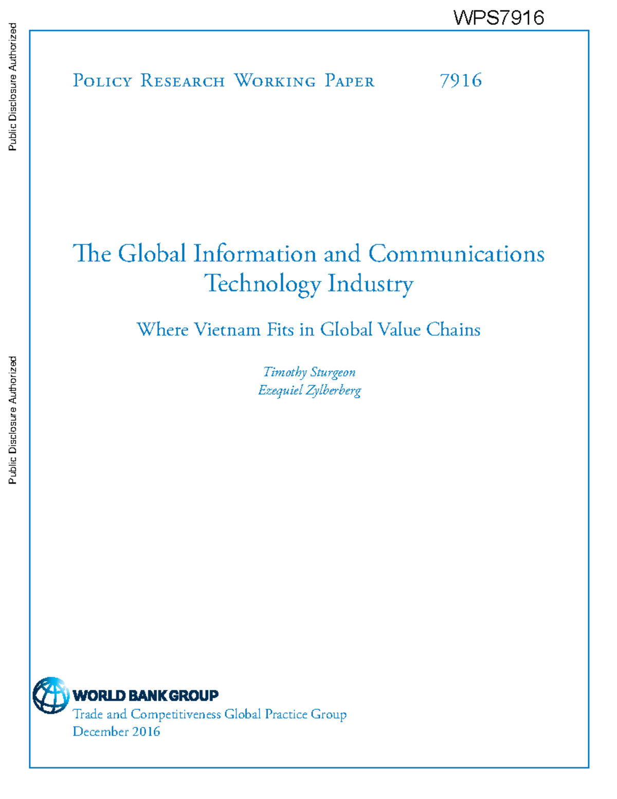 world bank policy research paper