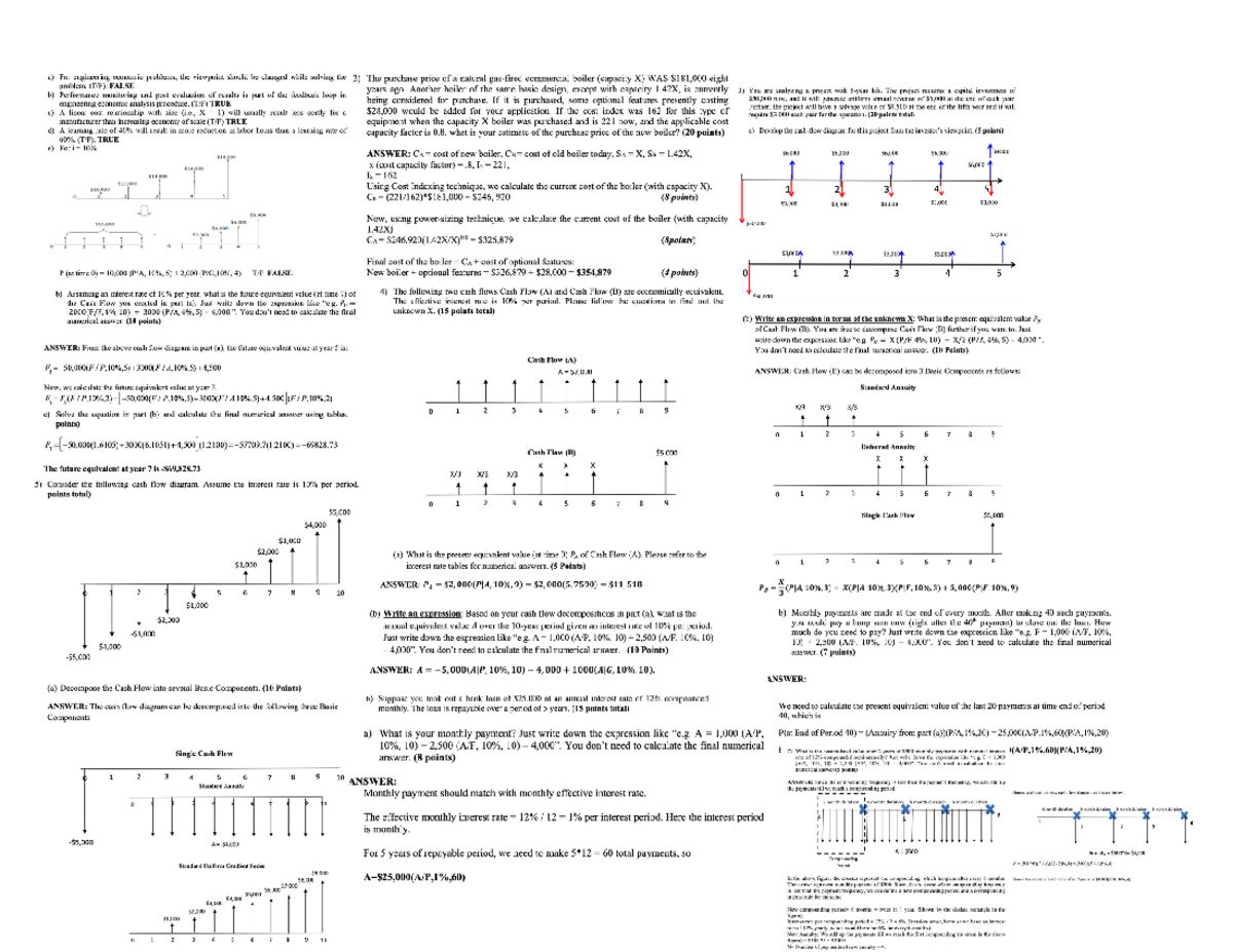 Prac exam section of crib shee IE 34300 Studocu