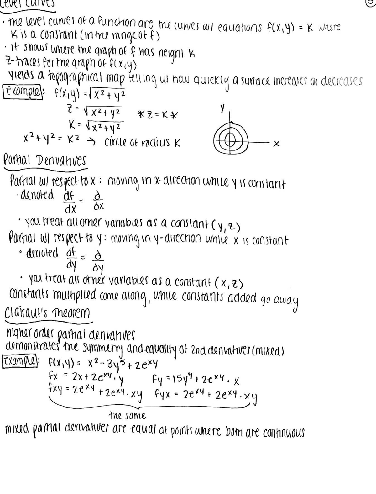 Multivariable Calculus Notes - MATH 2110Q - Studocu